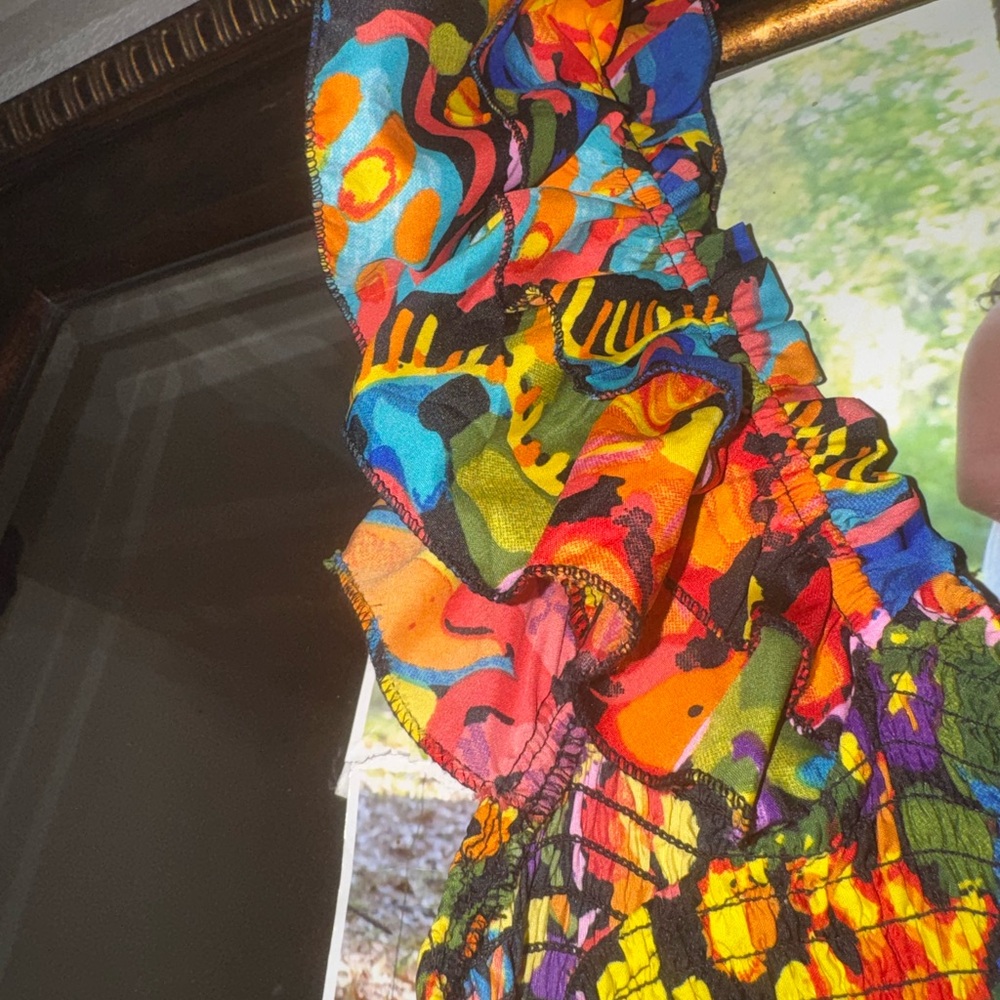 Colorful Abstract Maxi Dress - Picture 3 of 6